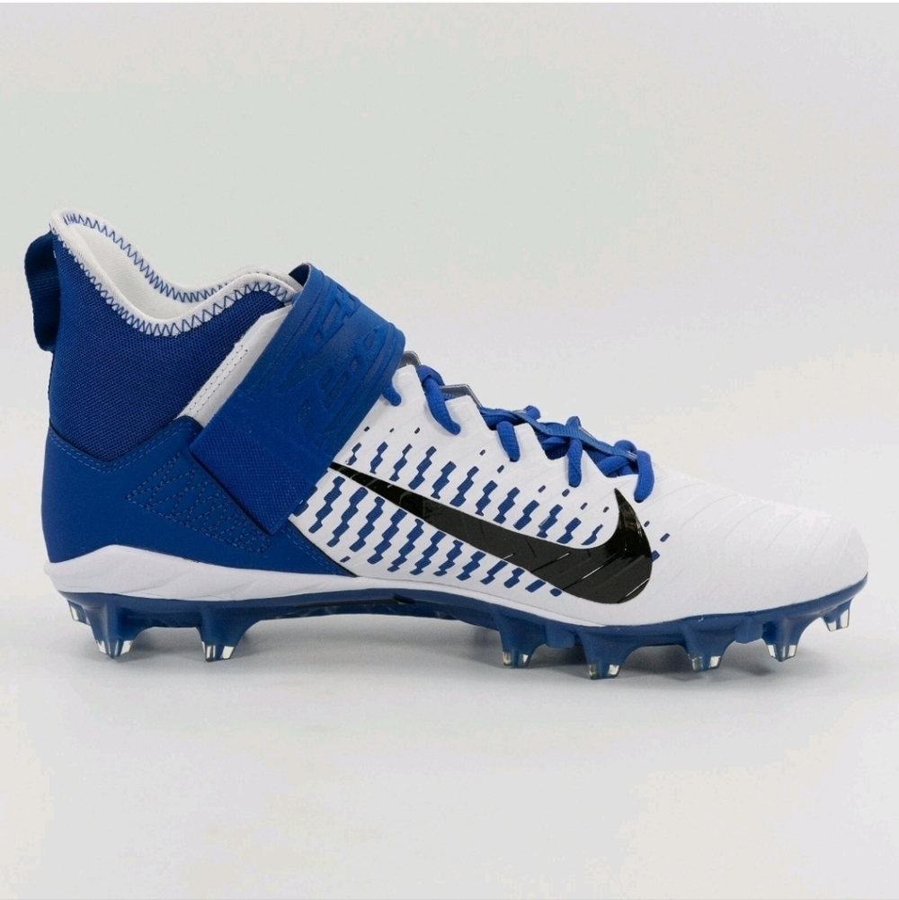 Nike Alpha Menace Pro 2 Mid White Team Royal BV3945-101 Football Cleats size 13